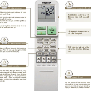 Máy lạnh Toshiba có những tính năng vượt trội nào