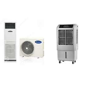 So sánh giữa máy lạnh tủ đứng và quạt hơi nước di động